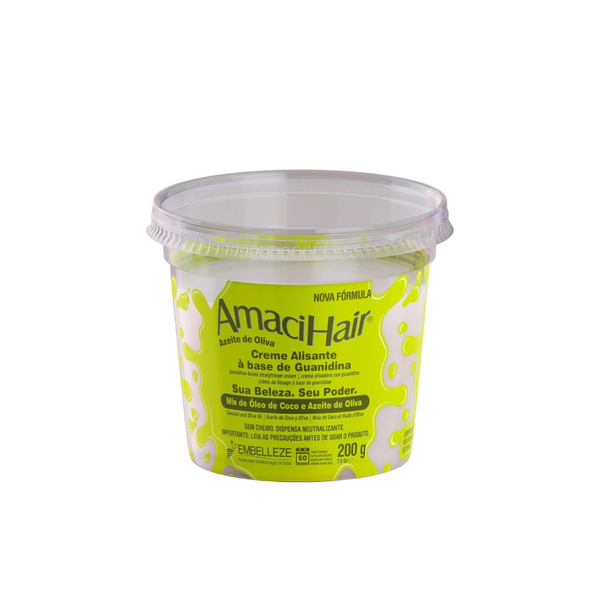 AmaciHair Creme Relaxante Guanidina Azeite de Oliva 220g